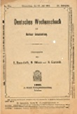 DEUTSCHES WOCHENSCHACH / 1906 vol 22, no 29a